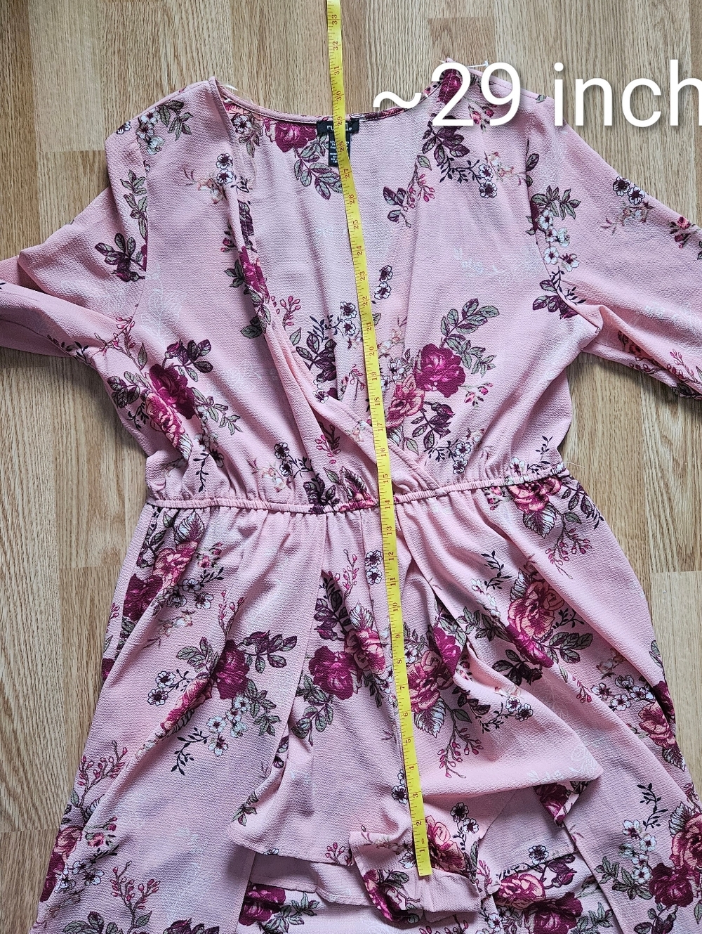Rue21 Pink Floral Wrap Jumpsuit - Picture 10 of 13